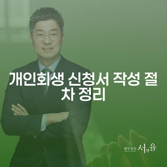 개인회생 신청서 작성 절차는 어떻게 진행되나요?